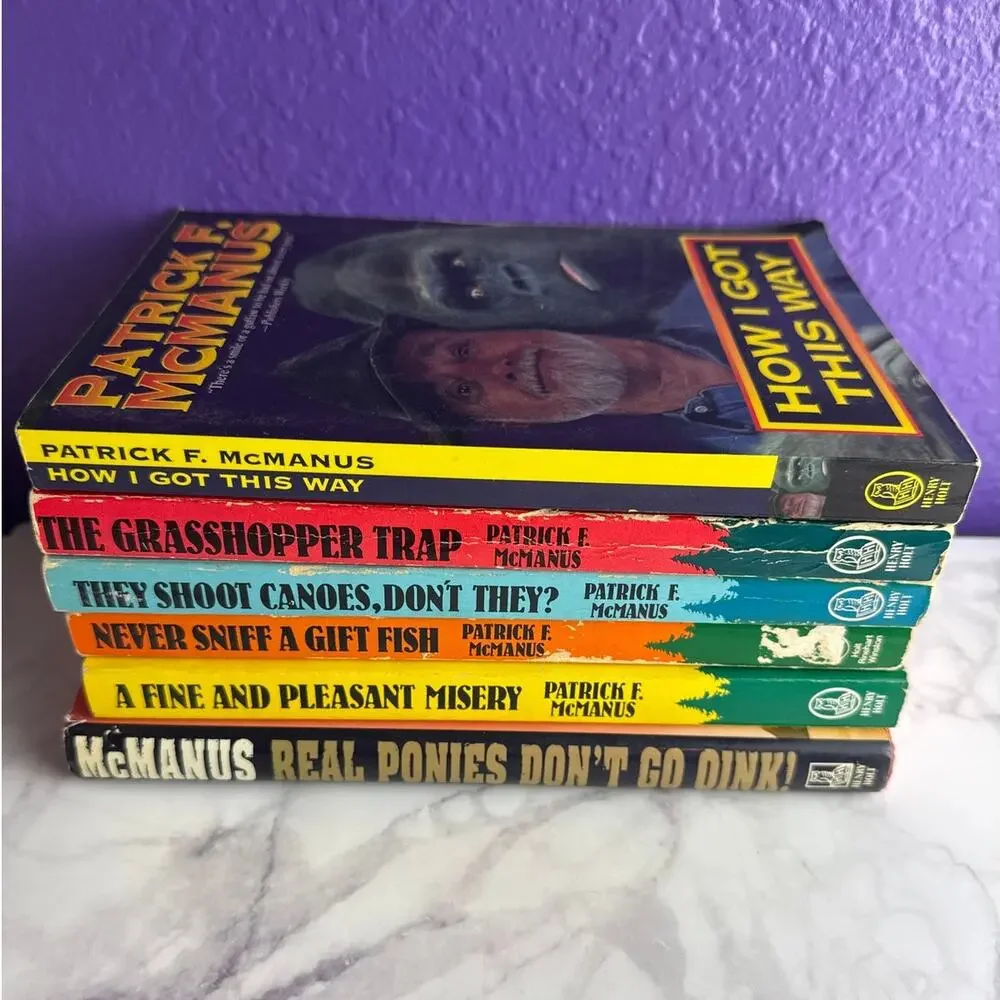 Patrick F McManus Book Lot 6 Vintage Outdoor Humor Paperbacks Comedy Fishing
